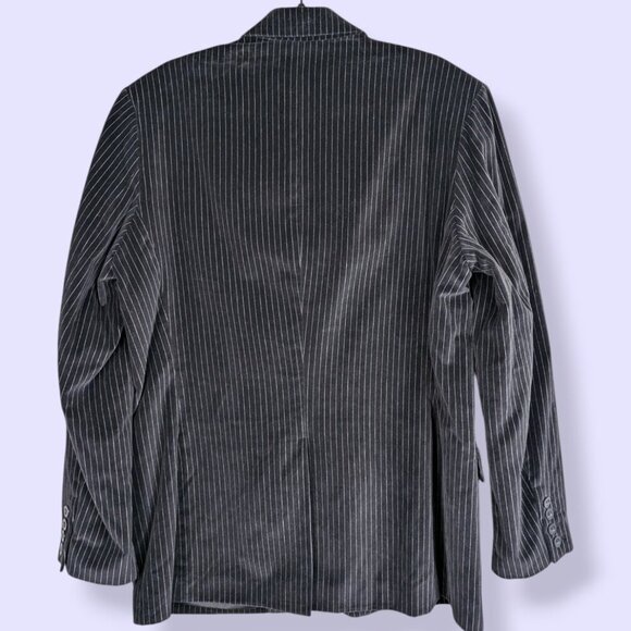 DKNY Jeans Black Velvet Blazer - Picture 2 of 5